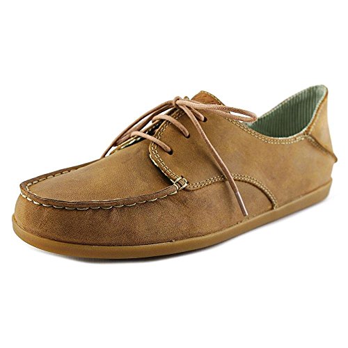 Olukai Women's Heleuma Leather Shoes Henna/Silt