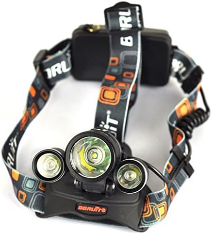3 Cree Xm-l T6 Led 4000 Lumens Headlight Rechargeable Headlamp Outdoor Sports