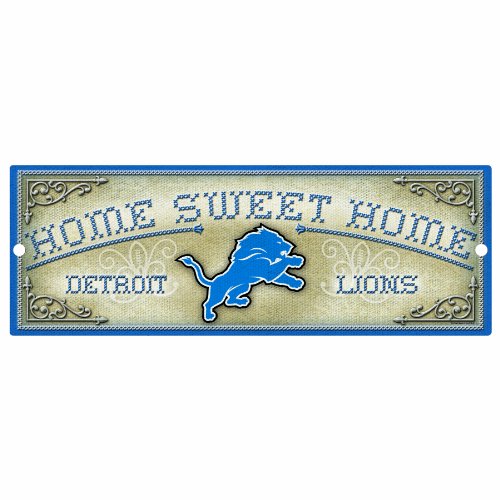 NFL Detroit Lions 6-by-17 Wood 