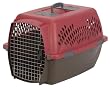 Petmate Pet Taxi Fashion Kennel, Large, Samba Red/Coffee Grounds