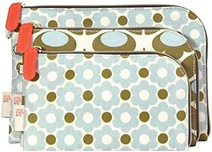 Orla Kiely Daisy Design Cosmetic Bag (Small Daisy 3 Piece Purse Kit Set Cosmetic Bag)