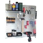 Wall Control 30-WGL-200GVB Galvanized Steel Pegboard Tool Organizer