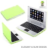 Goldengulf 7" Inch Latest Green 4.1 JellyBean Mini Android Computer Laptop NoteBook PC NetBook Wifi Best gift for Children