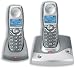 BT Diverse 6210 Twin Cordless Telephones with Base Stations GAP SMS LCD Display Titanium Ref 019820