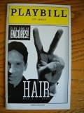 Entire Cast Autographed Brand New Playbill from the City Center Encores Production Of Hair starring Idina Menzel & Gavin Creel Signed by James Rado too