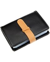 DKER High Quality PU Leather Credit Card Holder with 26 Card Slots