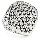 LOIS HILL Thai Weave Diamond Ring