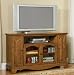 Entertainment Credenza with Glass Doors in Oak Finish