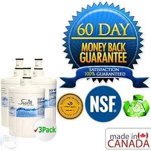 Green Filter for Kenmore 46-9002 NSF Certified Refrigerator Water Filter, Certified Green, Made in North America 3 Pack