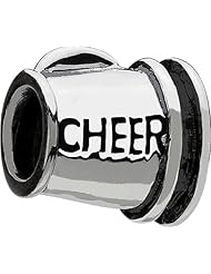 Authentic Chamilia Sterling Silver Charm "Cheer" GD-3