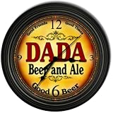  : Dada 's Beer and Ale Black Cascading Pub Style Wall Clock