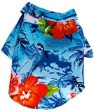 Present Time Hawaii Dog Shirt Blue