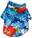 Present Time Hawaii Dog Shirt Blue