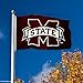 Mississippi State Bulldogs MSU University Large College Flag