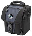 Glacier 516 Black Navy outdoor user-friendly functional soft padded square gadget SLR digital camera bags cases perfect for Canon EOS Diital Rebel Nikon D300 200 80 40 and many other SLR cameras with one or two lenses