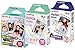 Fuji Instax Mini Stained Glass, Stripe and Airmail Films (Mini 8/50s, Mini 90, Mini 25) (Pack of 3)