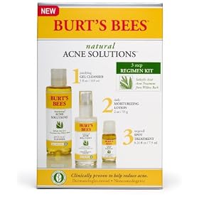 Burts Bees Natural Acne Solutions, Full-Size Regime Kit
