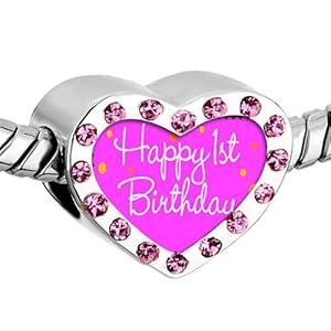 Pandora 1st birthday charm Clearance