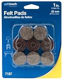 Waxman 4718795N 1-Inch Nail On Round Felt Pads, Brown
