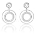 Diamond 18k White Gold Dangle Earrings