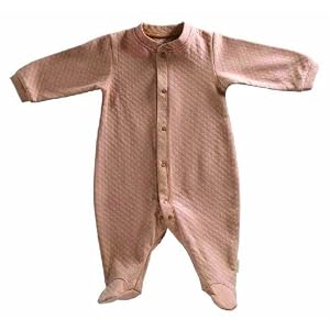 Tadpoles Organic Double Knit Cotton Footed Snap Front Romper