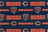 Cotton NFL Chicago Bears Football Cotton Fabric Print By the Yard