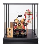 木目込人形「桃太郎」（豆）　大里彩作　ケース付(NO.545022)