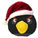 Angry Birds 8" Limited Edition Christmas Plush - Black Bird (No Sound)