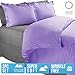 Nestl Lavender Duvet Cover Queen Size - Soft Double Brushed Queen Duvet Cover Set, 3 Piece, with Button Closure, 1 Duvet Cover 90x90 inches and 2 Pillow Shams