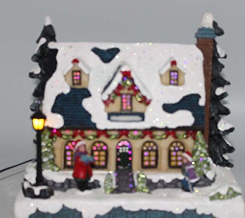 Christmas Snowhouse Led Lighted with Fibre Optics
