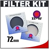 B+W 72mm TWO Glass Filters Kit with B+W UV and Circular Polarizer Filter for Canon, Nikon, Olympus & Pentax Lenses with 72mm Filter Size