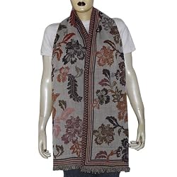 Rectangular Wool Scarf Women Winter Clothes Handmade 27 x 72 inches (jstl395)