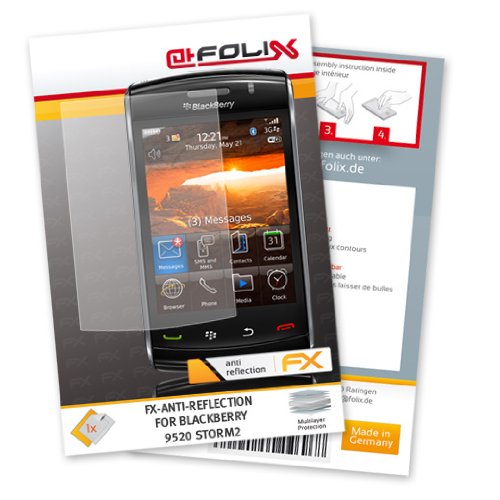 atFoliX FX-Antireflex Displayschutzfolie f&uuml;r Blackberry 9520 Storm2 Preisvergleich