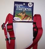 Omni Pet No.17M-RD Adjustable Nylon Harness 12-18in Medium Color Red