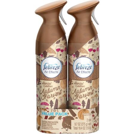 Febreze Air Effects Autumn Harvest Air Refreshener, 9.7 Ounces (Pack of 2)