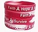 Breast Cancer Awareness Wristbands Pink Camo Silicone Bracelets 25 Wrist Bands