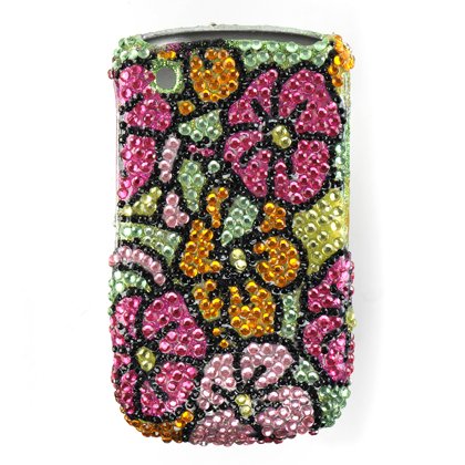 Hawaiian Flower Diamonds Protector Phone Case for BlackBerry Curve 8530 / 8520