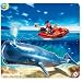 Playmobil Researcher on Boat and Whale