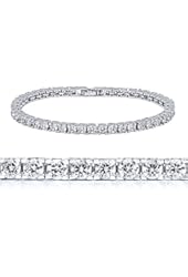 10.00 Ct Round Cut Stunning Cubic Zirconias CZ 7" Tennis Bracelet 7 Inch