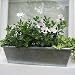 galvanised balcony box for windows - 60cm L  x 17cm H x 14cm W