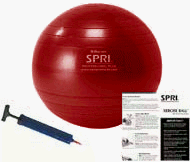 SPRI SB65VC-PLUS Professional Plus 65cm Xercise Ball (Red)