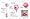 4UCAM Handheld 2.5" Color Video Baby Monitor and 2.4GHz Wireless Camera - Daisy pink (Day & Night) (Video & Audio) Infant Nursery Monitor