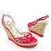 GUESS Women's Fountain Espadrille,Dark Pink,9.5 M