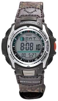Casio Men's PAS410B-5V  Pathfinder Moon Phase Hunting Timer Watch