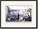 Black Framed/Matted Print 17x23, Proteus Visiting Comic Dick in the Workhouse