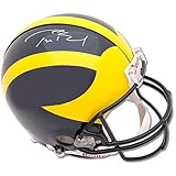 Mounted Memories New England Patriots Tom Brady Autographed Michigan Wolverines Helmet