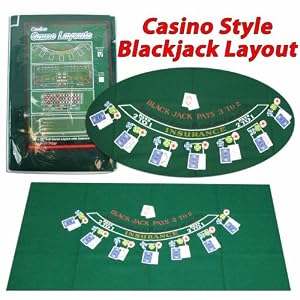 Blackjack Layout 36 x 72 inch