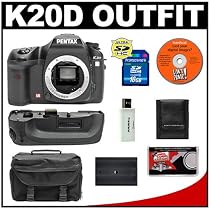 <strong><a href='http://www.it-firstcare.com/view_company.php?from=Pentax&pageid=1'>Pentax</a></strong> K20D Digital SLR Camera + <strong><a href='http://www.it-firstcare.com/view_company.php?from=Pentax&pageid=1'>Pentax</a></strong> D-BG2 Battery Grip + 16GB Card + D-LI50 Battery + Case + Cameta Bonus Accessory Kit