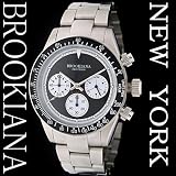 BROOKIANA NEW-YORK　ba-1602-bk クロノグラフ男性用腕時計の画像