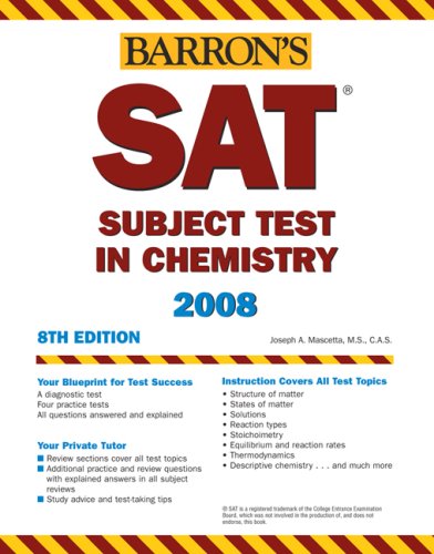 Sat Subject Test In Chemistry (barron's How To Prepare For The Sat)